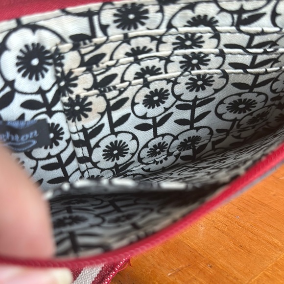 Brighton Red Embossed Floral Wallet - Picture 3 of 3